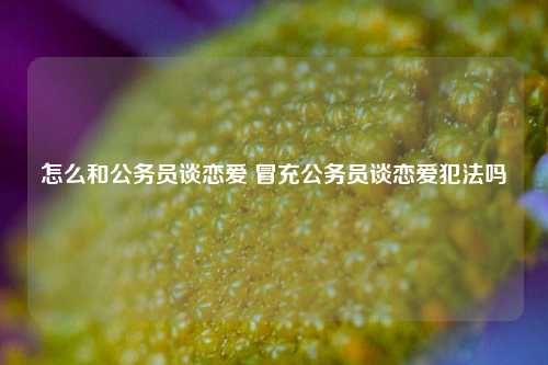 怎么和公务员谈恋爱 冒充公务员谈恋爱犯法吗