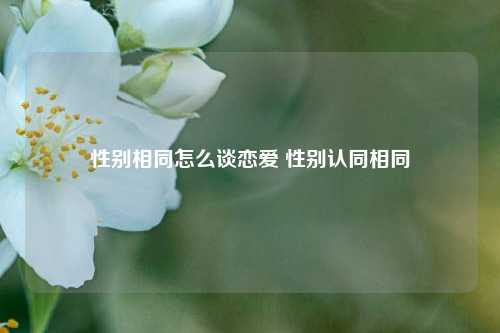 性别相同怎么谈恋爱 性别认同相同