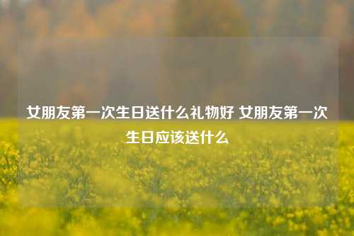 女朋友第一次生日送什么礼物好 女朋友第一次生日应该送什么